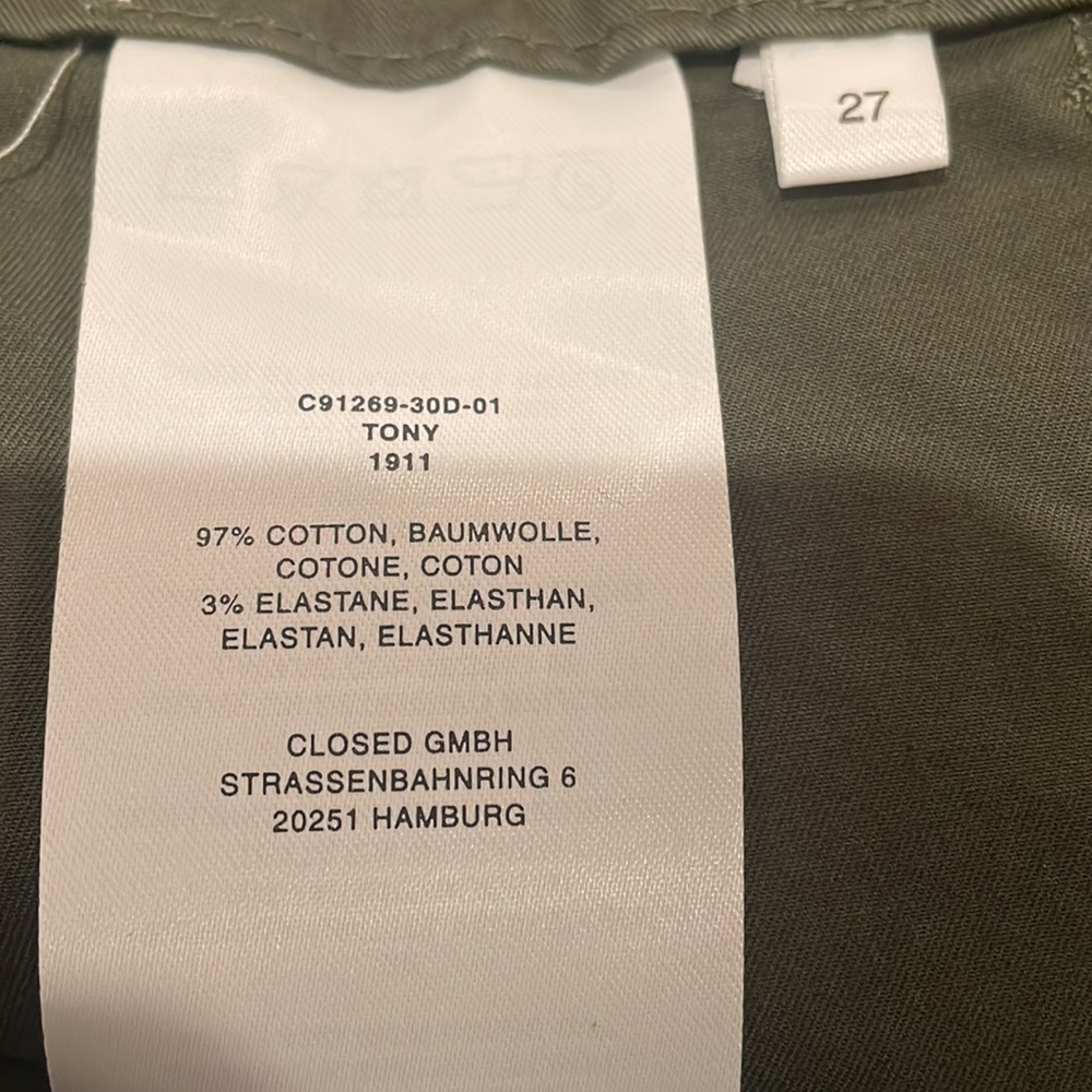 NWOT CLOSED Khaki Pants, Size 27 & 26 - Picture 11 of 13